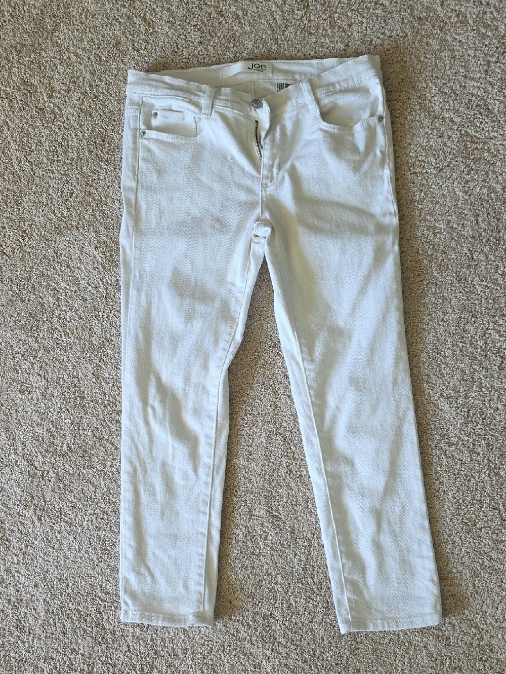 White Skinny Crop Jeans